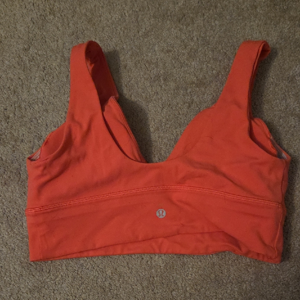 Lululemon Orange Sports Bra